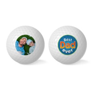 Custom Golf Balls With Picture Best Dad Ever Golf Ball Gifts for Father's Day