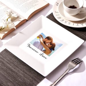 Custom Square Ceramic Plate with Picture