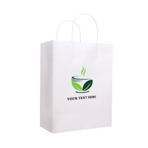 Custom 100PCS Printed Brown Kraft Paper Bags Shopping Merchandise Bags Party Bags Gift Bags