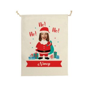 Personalised Santa Sack Large Christmas Gift Bag with Drawstring for Christmas Party Supplies