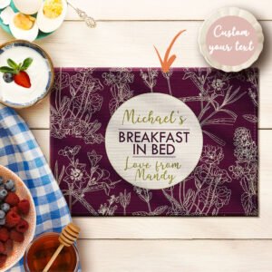 Custom Placemat With Text Personalized Rectangle Table Placemat