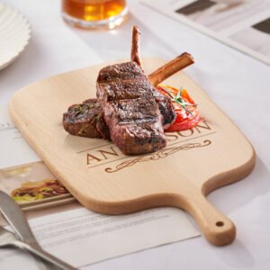 Engraved Wood Chopping Board with Handle Personalized Kitchen Bread Meat Cheese Fruit Chopping Board