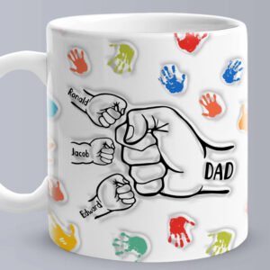 Customized 3D Inflated Effect Mug - Perfect Gift for Dad and Grandpa