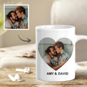 Customised Name Calendar Mugs with Picture For Anniversary