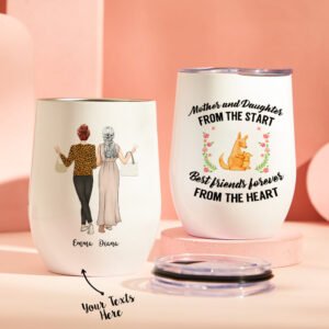 Custom Image Engraved Mugs Like Mother Like Daughter Gifts for Mom