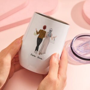 Custom Image Engraved Mugs Like Mother Like Daughter Gifts for Mom