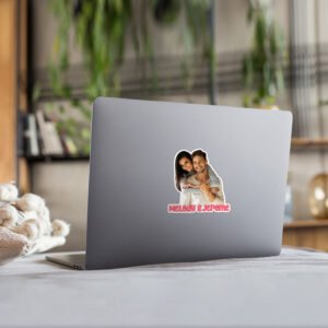 Custom Cup Computer Couple Sticker Personalized Sticker Gift for Lover