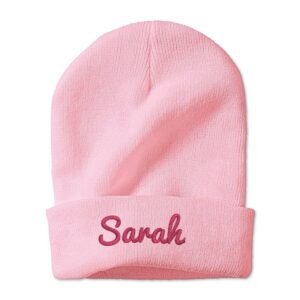 Custom Embroidered Beanie Personalized Winter Hat - 8 Colors