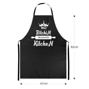 Custom Name Apron Personalized Aprons Kitchen Gift for Her-No Bitchin in My Kitchen