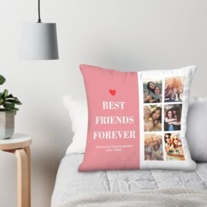 Personalized Best Friends Forever Photo Pillow Decorative Pillow Gift for Friends 45*45cm=17.72*17.72in