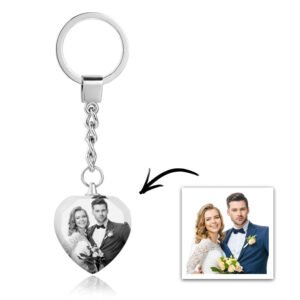 Custom Photo Keychain Crystal Keychain White And Black Filter Perfect Gift For Valentine's Day