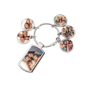 Custom Photo Metal Keychain Personalized Keychain Gift for Him or Her