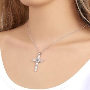 Custom Photo Projection Necklace Cross Commemorative Gifts